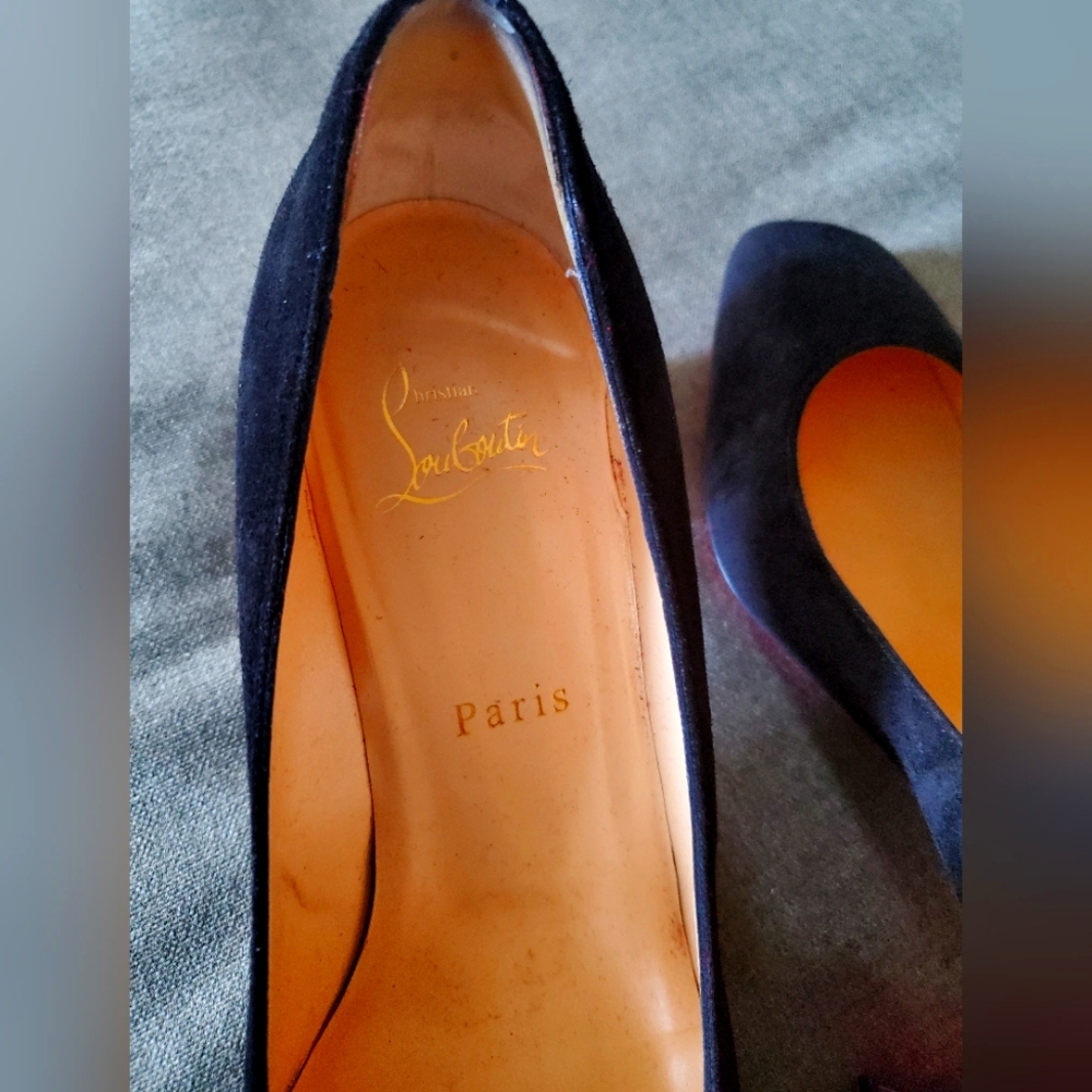 Christian Louboutin size 38 1/2 suede shoes